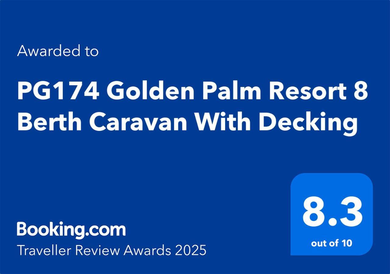 Pg174 Golden Palm 8 Berth Caravan With Decking Apartment